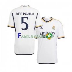 Real Madrid Pelipaidat Jude Bellingham 5 Kotipelipaita 2023-2024 Lyhythihainen ,Miehet
