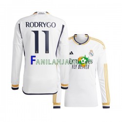 Real Madrid Pelipaidat Rodrygo Goes 11 Kotipelipaita 2023-2024 Pitkähihainen ,Miehet