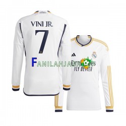Real Madrid Pelipaidat Vinicius Junior 7 Kotipelipaita 2023-2024 Pitkähihainen ,Miehet