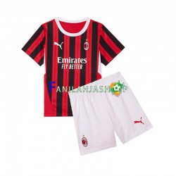 AC Milan Pelipaidat Kotipelipaita 2024-2025 Lyhythihainen ,Lapset