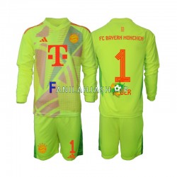 FC Bayern München Pelipaidat Manuel Neuer 1 Maalivahdin Kotipelipaita 2024-2025 Pitkähihainen ,Lapset