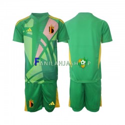 Belgia Pelipaidat Euro Maalivahdin Kolmaspelipaita 2024 Lyhythihainen ,Lapset