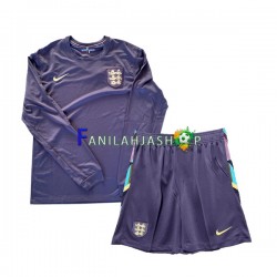 Englanti Pelipaidat Euro Vieraspelipaita 2024 Pitkähihainen ,Lapset