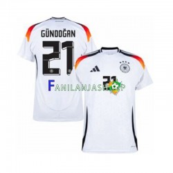 Saksa Pelipaidat Ilkay Gundogan 21 Euro Kotipelipaita 2024 Lyhythihainen ,Miehet