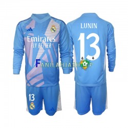 Real Madrid Pelipaidat Andriy Lunin 13 Maalivahdin Kotipelipaita 2024-2025 Pitkähihainen ,Lapset
