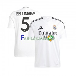 Real Madrid Pelipaidat Jude Bellingham 5 Kotipelipaita 2024-2025 Lyhythihainen ,Miehet