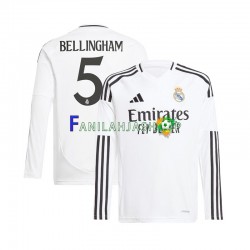 Real Madrid Pelipaidat Jude Bellingham 5 Kotipelipaita 2024-2025 Pitkähihainen ,Miehet