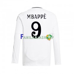 Real Madrid Pelipaidat Kylian Mbappé 9 Kotipelipaita 2024-2025 Pitkähihainen ,Miehet