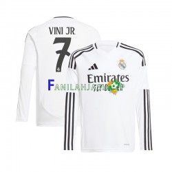 Real Madrid Pelipaidat Vinicius Junior 7 Kotipelipaita 2024-2025 Pitkähihainen ,Miehet