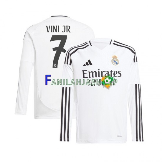 Real Madrid Pelipaidat Vinicius Junior 7 Kotipelipaita 2024-2025 Pitkähihainen ,Miehet