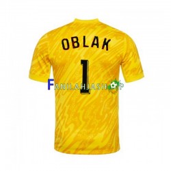 Slovenia Pelipaidat Jan Oblak 1 Euro Maalivahdin Kotipelipaita 2024 Lyhythihainen ,Miehet