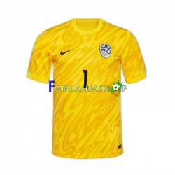 Slovenia Pelipaidat Jan Oblak 1 Euro Maalivahdin Kotipelipaita 2024 Lyhythihainen ,Miehet