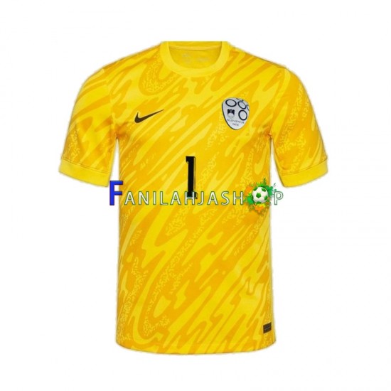 Slovenia Pelipaidat Jan Oblak 1 Euro Maalivahdin Kotipelipaita 2024 Lyhythihainen ,Miehet