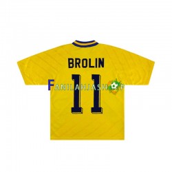 Ruotsi Pelipaidat Brolin 11 Retro Kotipelipaita 1994 Lyhythihainen ,Miehet