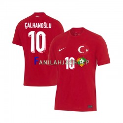 Turkki Pelipaidat Hakan Calhanoglu 10 Euro Vieraspelipaita 2024 Lyhythihainen ,Miehet