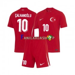 Turkki Pelipaidat Hakan Calhanoglu 10 Euro Vieraspelipaita 2024 Lyhythihainen ,Lapset