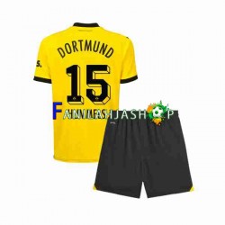 Borussia Dortmund Pelipaidat Mats Hummels 15 Kotipelipaita 2023-2024 Lyhythihainen ,Lapset