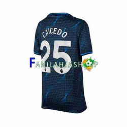 Chelsea Pelipaidat Moises Caicedo 25 Vieraspelipaita 2023-2024 Lyhythihainen ,Miehet