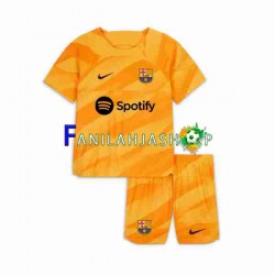FC Barcelona Pelipaidat Maalivahdin Neljäspelipaita 2023-2024 Lyhythihainen ,Lapset