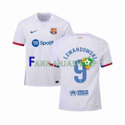 FC Barcelona Pelipaidat LEWANDOWSKI 9 Vieraspelipaita 2023-2024 Lyhythihainen ,Miehet