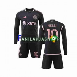 Inter Miami Pelipaidat Lionel Messi 10 Vieraspelipaita 2023-2024 Pitkähihainen ,Lapset