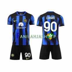 Inter Milan Pelipaidat Lukaku 90 Kotipelipaita 2023-2024 Lyhythihainen ,Lapset