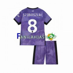 Liverpool Pelipaidat Dominik Szoboszlai 8 Kolmaspelipaita 2023 Lyhythihainen ,Lapset