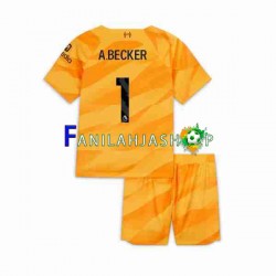 Liverpool Pelipaidat A Becker 1 Maalivahdin Kolmaspelipaita 2023-2024 Lyhythihainen ,Lapset