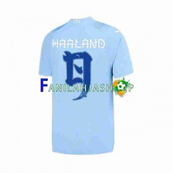 Manchester City Pelipaidat Haaland 9 Special Printing Kotipelipaita 2023-2024 Lyhythihainen ,Miehet