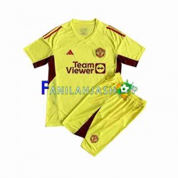 Manchester United Pelipaidat Maalivahdin Vieraspelipaita 2023-2024 Lyhythihainen ,Lapset