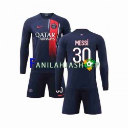 Paris Saint-Germain Pelipaidat Lionel Messi 30 Kotipelipaita 2023-2024 Pitkähihainen ,Lapset
