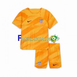 Yhdysvallat Pelipaidat Maalivahdin Vieraspelipaita 2023-2024 Lyhythihainen ,Lapset