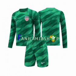 Yhdysvallat Pelipaidat Maalivahdin Kotipelipaita 2023-2024 Pitkähihainen ,Lapset