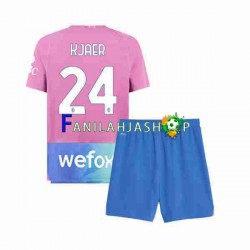 AC Milan Pelipaidat Simon Kjaer 24 Kolmaspelipaita 2023-2024 Lyhythihainen ,Lapset