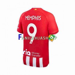 Atlético Madrid Pelipaidat 2 Memphis Depay 9 Kotipelipaita 2023-2024 Lyhythihainen ,Miehet