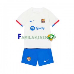 FC Barcelona Pelipaidat Vieraspelipaita 2023-2024 Lyhythihainen ,Lapset