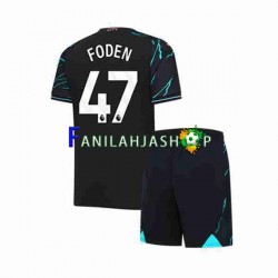 Manchester City Pelipaidat Phil Foden 47 Kolmaspelipaita 2023-2024 Lyhythihainen ,Lapset