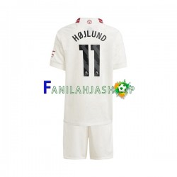 Manchester United Pelipaidat Rasmus Hojlund 11 Kolmaspelipaita 2023-2024 Lyhythihainen ,Lapset