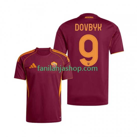 AS Roma Pelipaidat Artem Dovbyk 9 Kotipelipaita 2025-2026 Lyhythihainen ,Miehet