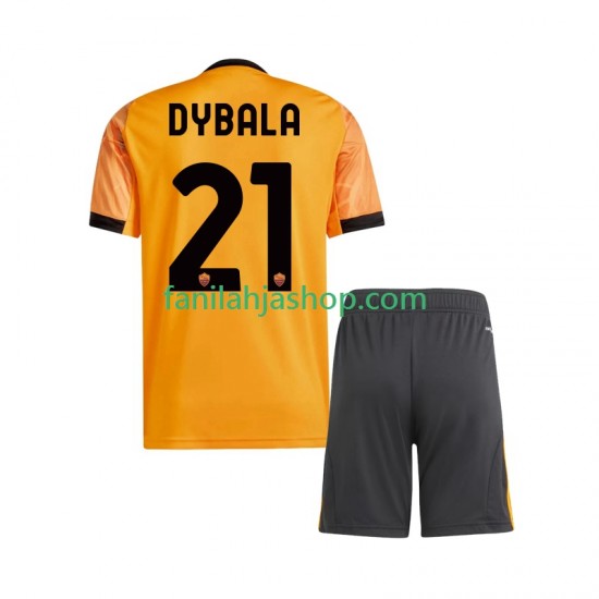 AS Roma Pelipaidat Dybala 21 Vieraspelipaita 2025-2026 Lyhythihainen ,Lapset