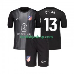 Atlético Madrid Pelipaidat Jan Oblak 13 Maalivahdin Vieraspelipaita 2025-2026 Lyhythihainen ,Lapset