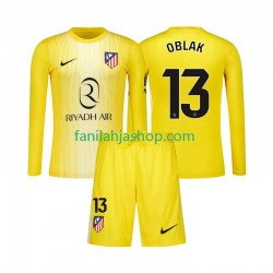 Atlético Madrid Pelipaidat Jan Oblak 13 Maalivahdin Kotipelipaita 2025-2026 Pitkähihainen ,Lapset