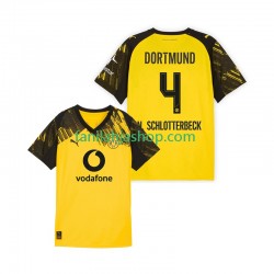Borussia Dortmund Pelipaidat Nico Schlotterbeck 4 Kotipelipaita 2025-2026 Lyhythihainen ,Miehet