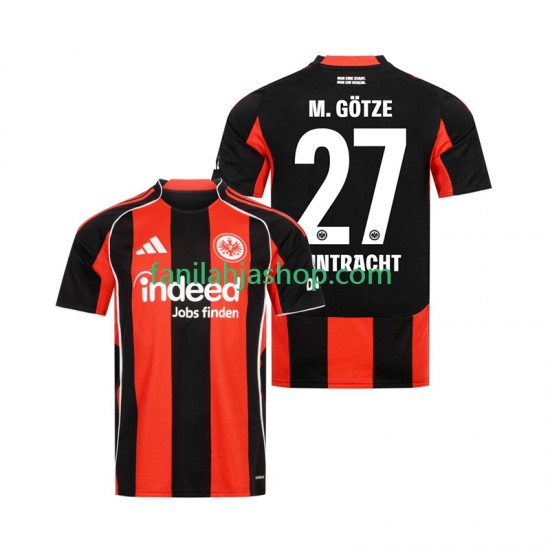Eintracht Frankfurt Pelipaidat Mario Gotze 27 Kotipelipaita 2025-2026 Lyhythihainen ,Miehet