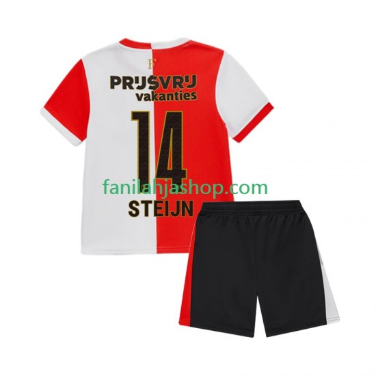 Feyenoord Rotterdam Pelipaidat Sem Steijn 14 Kotipelipaita 2025-2026 Lyhythihainen ,Lapset