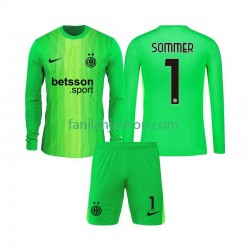 Inter Milan Pelipaidat Yann Sommer 1 Maalivahdin Kolmaspelipaita 2025-2026 Pitkähihainen ,Lapset