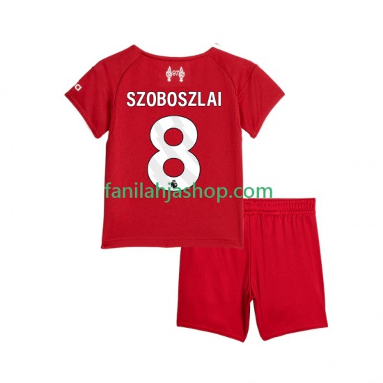 Liverpool Pelipaidat Dominik Szoboszlai 8 Kotipelipaita 2025-2026 Lyhythihainen ,Lapset