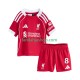 Liverpool Pelipaidat Dominik Szoboszlai 8 Kotipelipaita 2025-2026 Lyhythihainen ,Lapset