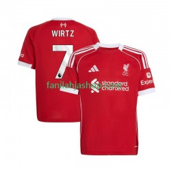 Liverpool Pelipaidat Florian Wirtz 7 Kotipelipaita 2025-2026 Lyhythihainen ,Miehet
