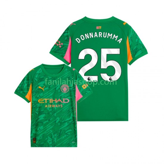 Manchester City Pelipaidat Gianluigi Donnarumma 25 Maalivahdin Kotipelipaita 2025-2026 Lyhythihainen ,Miehet